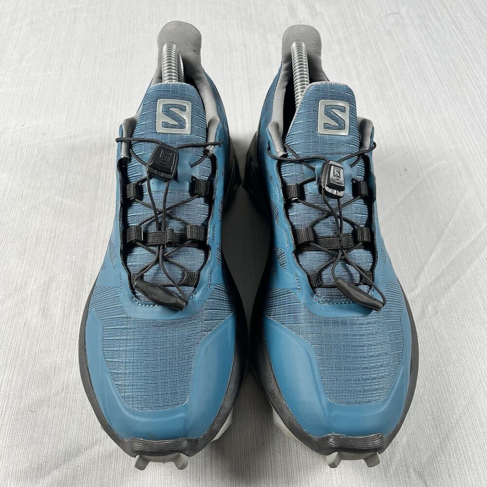 Salomon Supercross Women’s Size 7.5 Blue Trail Sneakers Running Shoes 409306 - Picture 3 of 7